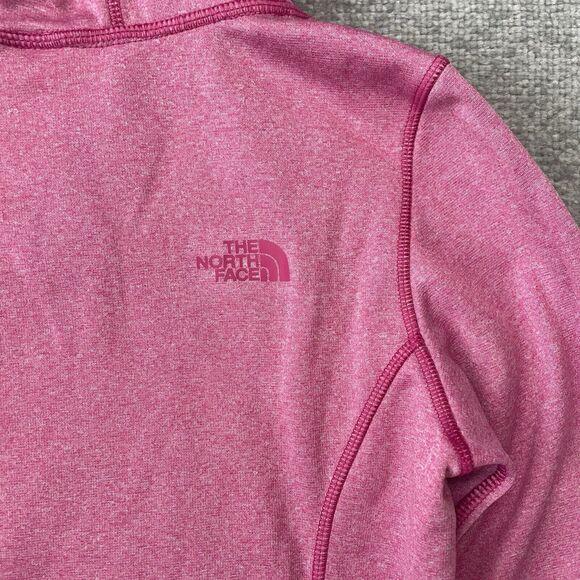 The North Face Hoodie Womens Small Pink Hooded Sweatshirt Pullover Sweater Logo - Picture 8 of 8